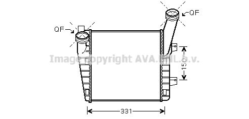 AVA QUALITY COOLING Интеркулер VW4263